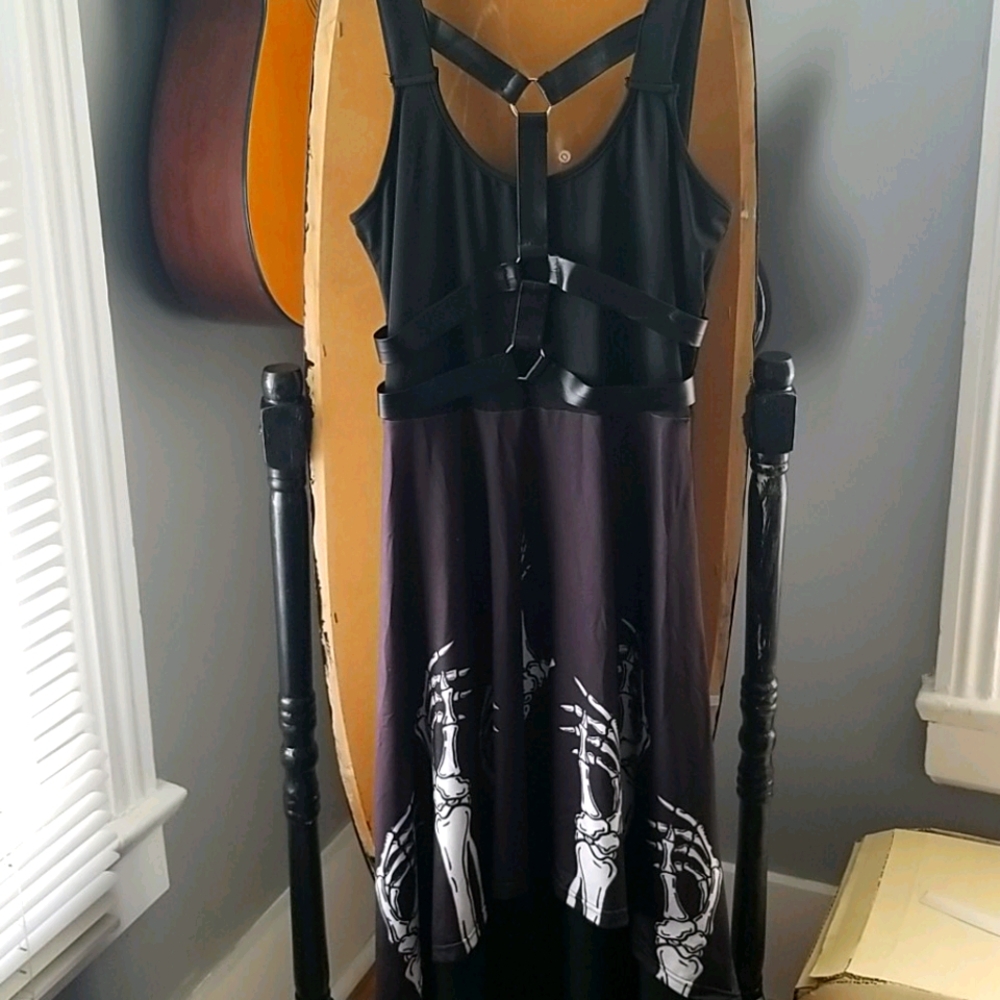 Skeleton High Low Cut Dress